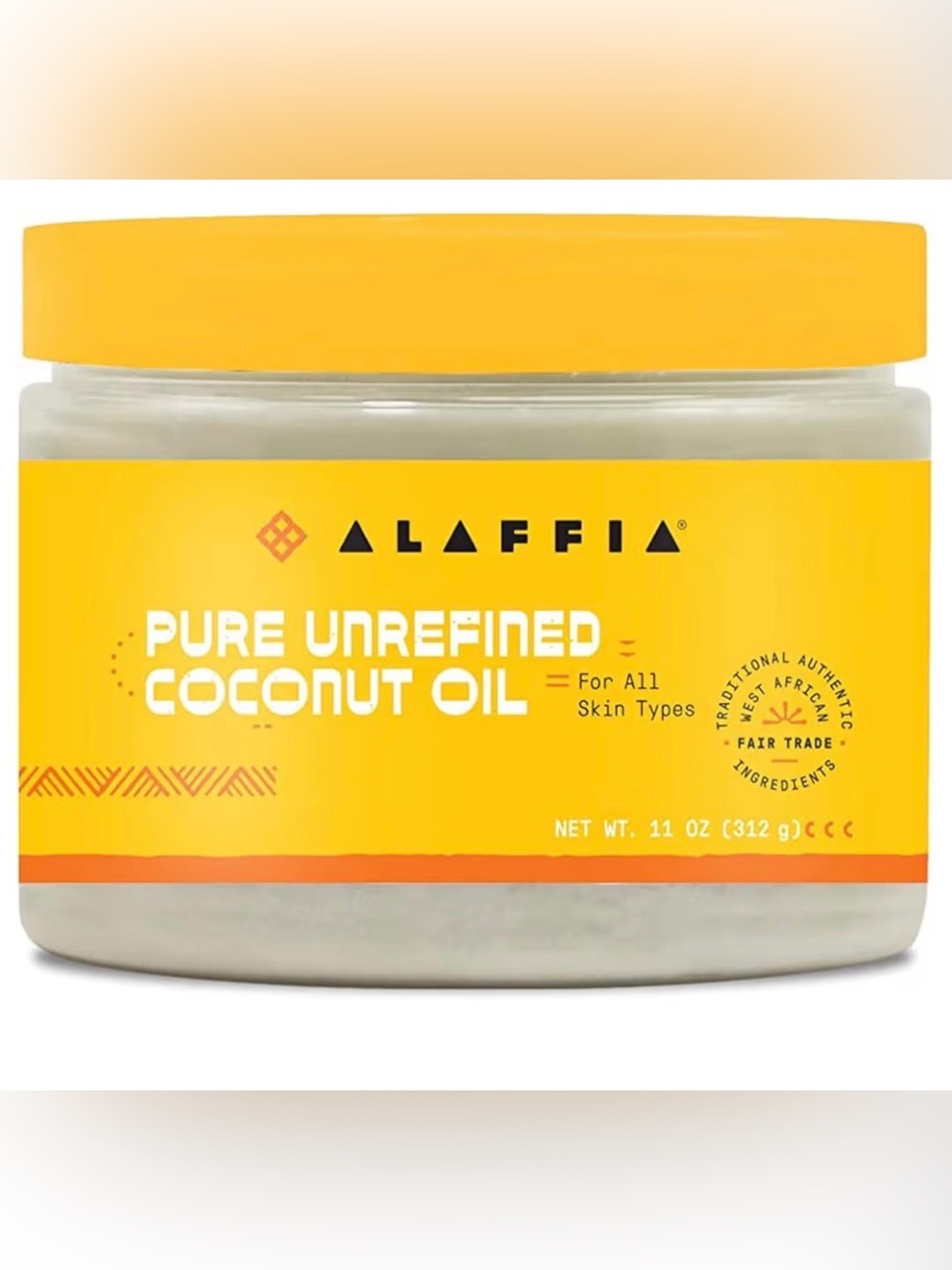 Alaffia Pure Unrefined Coconut Oil 11 OZ New